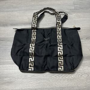 Versace Bag Black Gold Folding Tote Bag Shoulder Beauty Promo